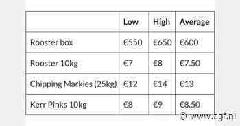 Goede Ierse aardappeloogst verwacht