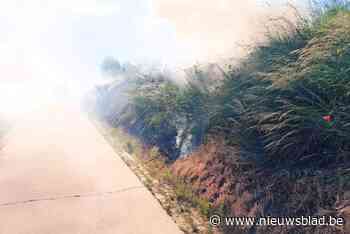 Gemeente roept op tot alertheid na bermbrand: “Wees waakzaam”