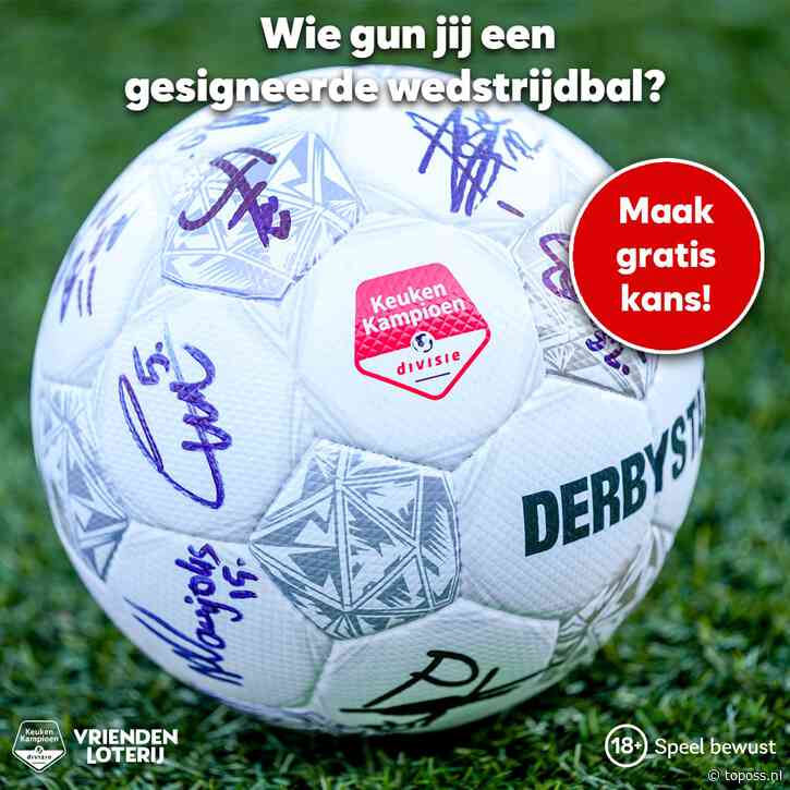 Win een unieke gesigneerde wedstrijdbal voor een mede-supporter!