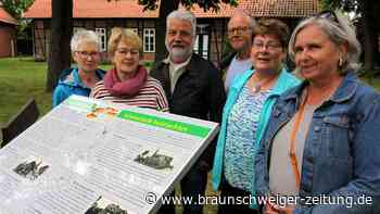 Schautafel erzählt Geschichte Allerbüttels im Kreis Gifhorn