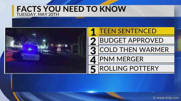 Mother confronts son's killer, Albuquerque budget, Clearer weather, PNM parent company potential sale, Pueblo pottery and lowriders