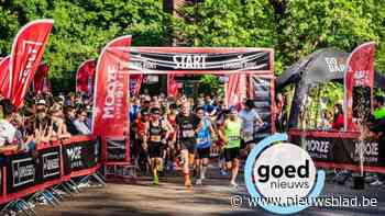 1.312 deelnemers lopen op, rond en door schoolgebouwen tijdens  Campusrun in Diepenbeek