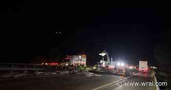 I-85 reopens after semi-truck spills thousands of pounds of marble on Falls Lake Bridge