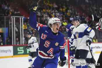 US beats Finland 5-2 to reach semifinals at ice hockey worlds