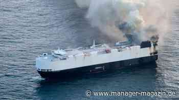 Brand auf Autofrachtschiff Morning Midas: Bergungsteam sieht großen Schaden am Schiff mit 800 Elektroautos