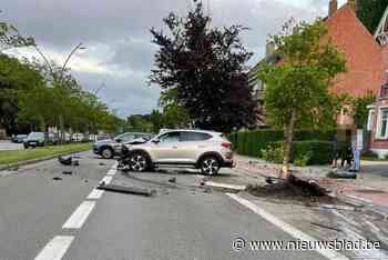Baron Ruzettelaan tijdlang bezaaid met brokstukken na crash