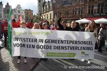 Stadspersoneel houdt actie voor zitting gemeenteraad
