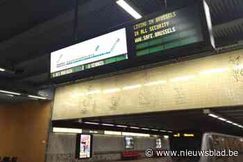 Brussel gaat boodschappen tonen in metro bij rampen
