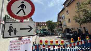 Baustelle Hohe Straße: Zum Abschluss wird  in Nagold eine  neue Straße gebaut
