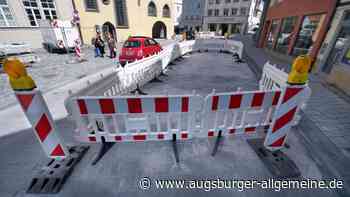 Am Landsberger Hauptplatz stehen erneut Pflasterarbeiten an