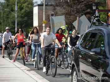 Windsor's Sandwich Town shoots commercial promoting cycling-friendly streets