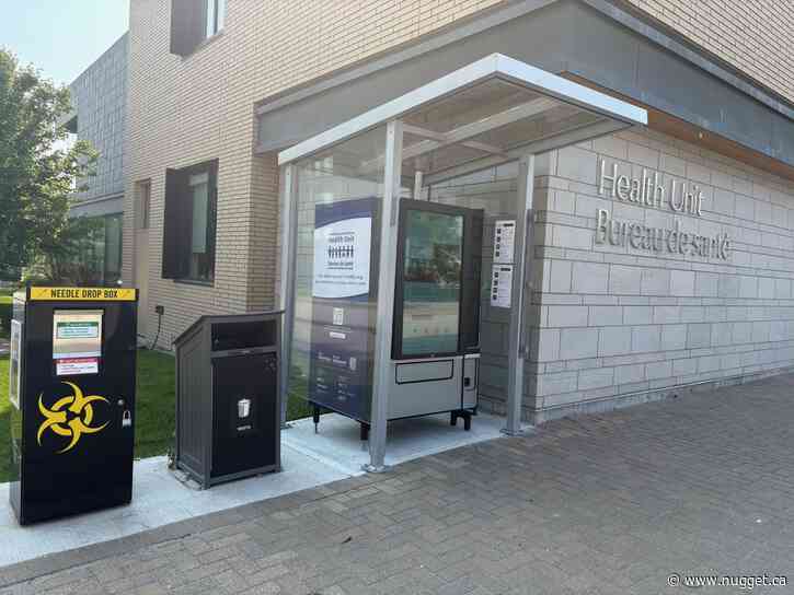 Free shampoo, condoms, ponchos, injection kits in downtown vending machine