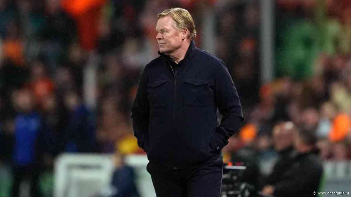 Bondscoach Ronald Koeman: 'Tot de laatste minuut blijven jagen'