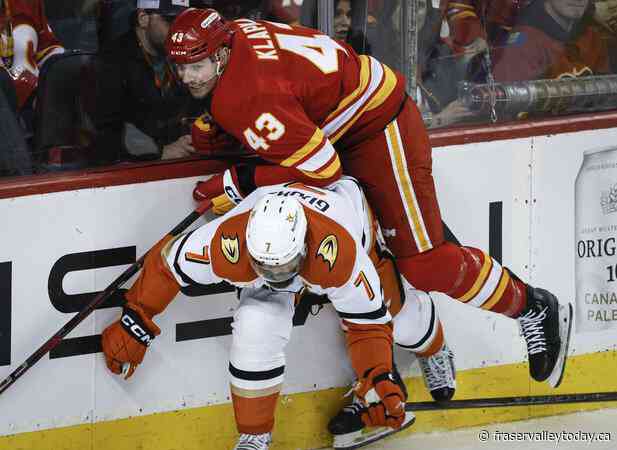 Forward Adam Klapka, Calgary Flames agree to two-year contract extension