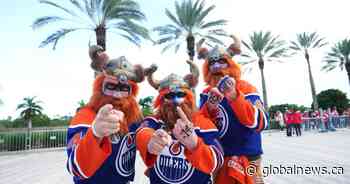 Hardcore Oilers fans go to great lengths to watch games, support team in Stanley Cup final