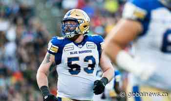 Winnipeg Blue Bombers guard Patrick Neufeld questionable for season opener
