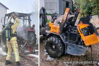 Na tractor ziet boer Jozef (67) ook zijn bulldozer in vlammen opgaan: “Ik probeerde brand nog te blussen met mijn tuinslang”