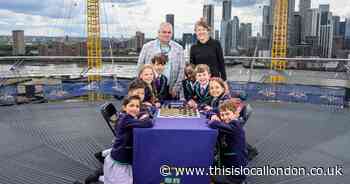 Students play game of chess at top of O2 to launch new club