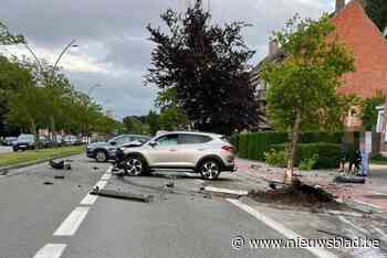 Man (31) die ravage aanrichtte in Baron Ruzettelaan reed onder invloed van alcohol, drugs én zonder rijbewijs