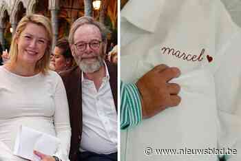 Antwerps burgemeester Els van Doesburg en Peter De Roover verwelkomen zoontje Marcel