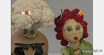 Groenten en fruit omgetoverd tot kunstwerken op plattelandsbeurs