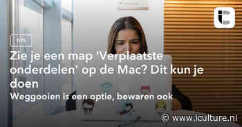 Zie je een map ‘Verplaatste onderdelen’ op de Mac? Dit kun je doen
