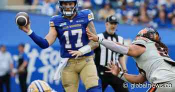 Winnipeg Blue Bombers bash Lions in season opener, lose Oliveira to injury