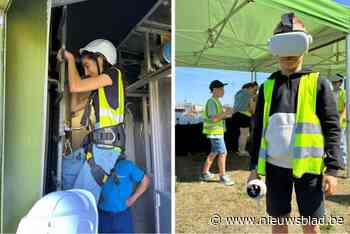 Met een VR-bril tot aan de top: leerlingen Sint-Franciscus leren alles over windturbines