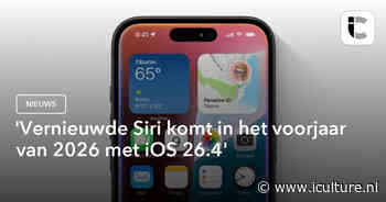 ‘Vernieuwde Siri komt in het voorjaar van 2026 met iOS 26.4’