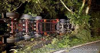Lorry  driver taken to hospital with serious injuries after crash