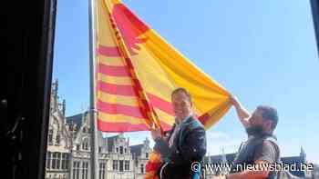 Borsbeekse vlag wappert nu ook aan het stadhuis van Antwerpen