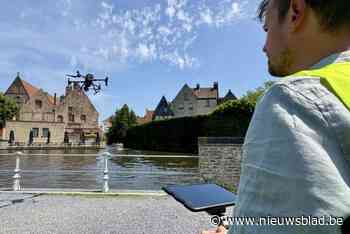 Drones meten hoeveel het water van de Reien mag stijgen: “Om meer water te kunnen opslaan”