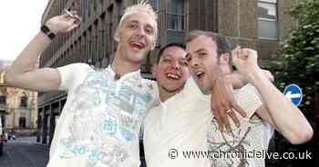 All smiles on the summer Bigg Night Out in Newcastle in 2010