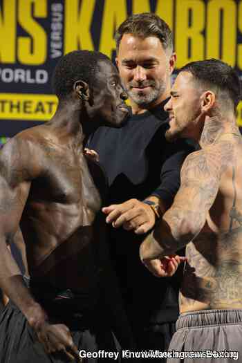 Hitchins vs. Kambosos and Cruz vs. Mishiro – Official Weigh-in Results for DAZN