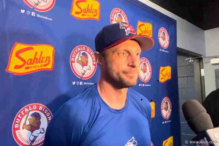 Max Scherzer scatters hits in Bisons rehab appearance, nears Toronto return