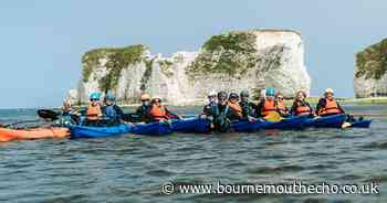 Visually impaired group enjoy kayaking along Dorset coast