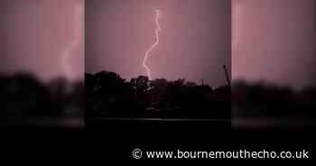 Lightning seen across Dorset as thunderstorms hit UK