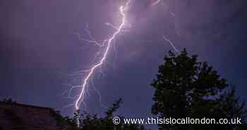 30,000 lightning strikes hit UK as Met Office thunderstorm warnings remain
