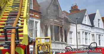 Fire destroys house in Putney as man taken to hospital