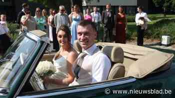 KRC Genk-kapitein Bryan Heynen stapt in huwelijkscabrio met jeugdliefde Leen Vaes: “Blij dat onze kindjes erbij zijn”