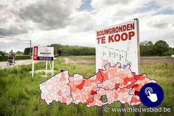 KAART. Zoveel bouwgronden zijn er nog beschikbaar in jouw gemeente