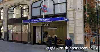 Patient rushed to hospital at Knightsbridge station
