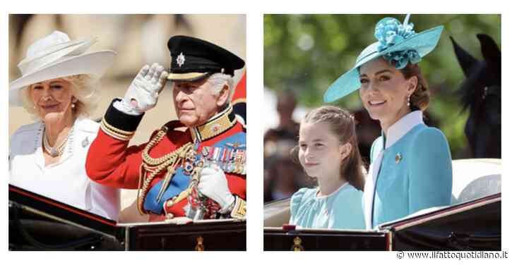 Al Trooping the Colour tutta l’attenzione è per un Re Carlo con gli occhi lucidi, che si commuove spesso. Splendida Kate, con i suoi tre figli