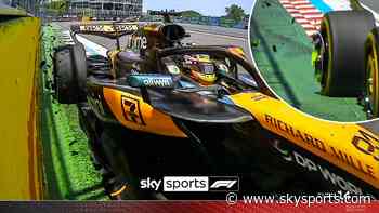 'That's BIG!' | McLaren left LIMPING after Piastri HITS the wall!