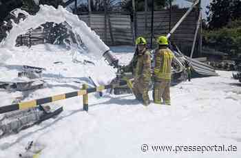FW Ratingen: Unterstützung bei Großbrand in Velbert