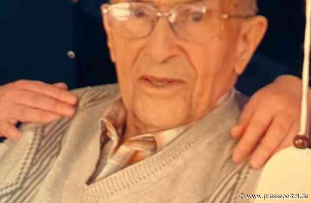 POL-WES: Alpen - Polizei sucht nach 96- Jährigem und bittet die Öffentlichkeit um Mithilfe