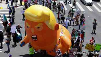 Parallel zu Trumps Parade: Überall in den USA wird gegen den "König" protestiert