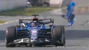 Canadian GP: Qualifying red flagged after bizarre damage to Albon's Williams LIVE!