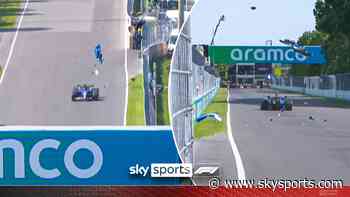WOAH! Albon's engine cover flies off during qualifying in Montreal!