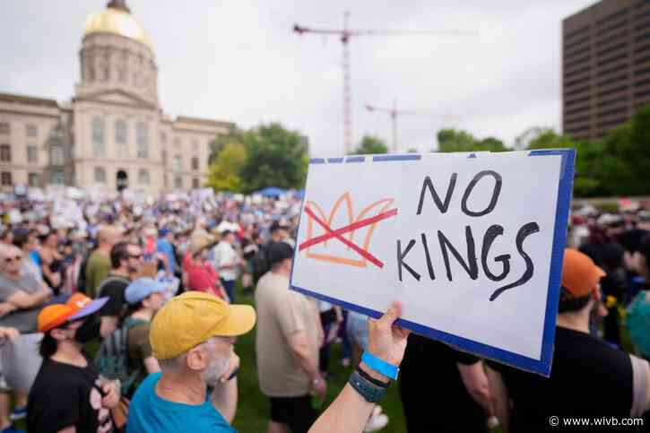 Thousands of protesters crowd into streets, parks and plazas at anti-Trump 'No Kings' demonstrations